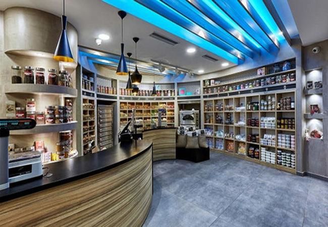 合肥干果零食店装修设计 让空间赋予一种动感与活力